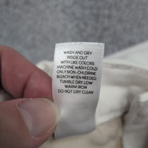 ATHLETA Sculptek Skinny Jeans White Ivory Women's Size 6T Tall Stretch 29x30 - Picture 10 of 15